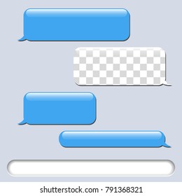 Vector phone chat bubbles. Sms messages. Vector illustration