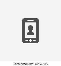 vector phone contact Icon