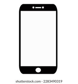 Vector phone icon design on white background. Smartphone icon. Vector illustration.