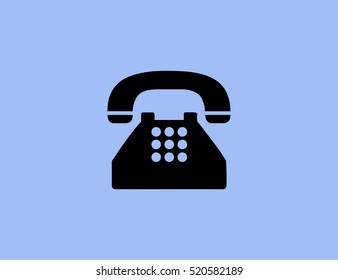 Vector phone icon. Flat design style