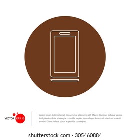 Vector phone Icon Illustration. Flat pictogram icon