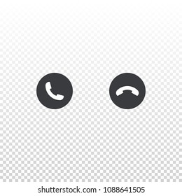 Vector phone icon isolated on white background. Element for design interface mobile app or website