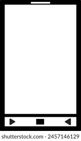 
Vector del teléfono en el fondo blanco. eps 10 icono del teléfono.

