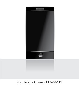 vector phone icon. vector pc tablet icon. Smart Phone With Blank Screen Isolated