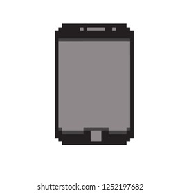 vector of phone in pixel style