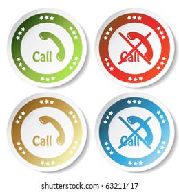 Vector phone stickers