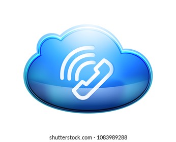 Vector phone support web button, digital technology concept, old phone icon