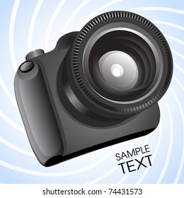 Vector photo camera