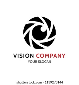 Blendensymbol der Vektorfotokamera. Fotokamera Fotografie Elemente und Video Kamera Icons Illustration kann als Logo oder Icon verwendet werden