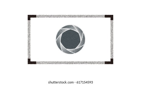 Vector photo camera aperture sign icon.Photo Camera Photography Elements and Video Camera Icons Illustration can be used as Logo or Icon in premium quality