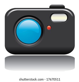 Vector Photo Camera Computer Icon
