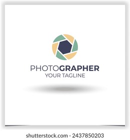 Vector photo company logo design template
