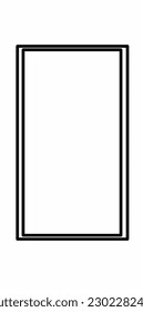 vector photo frame can be used as a note