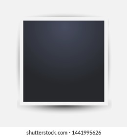 Vector photo frame design layout. White border on a white background. Set of Various forms. EPS10