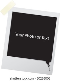 vector photo frame  instant photo