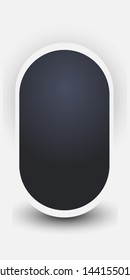 Vector photo frame mockup design. White border on a white background