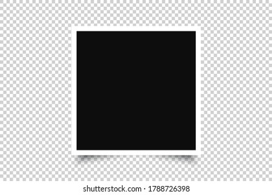 Vector Photo frame mockup design icon