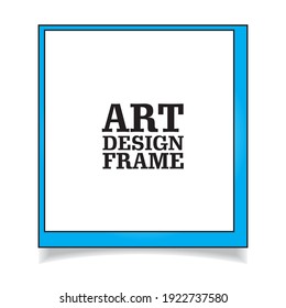 Vector Photo frame mockup design template illustration