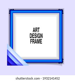 vector photo frame mockup design template illustration