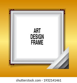 Vector Photo Frame Mockup Design Template Illustration