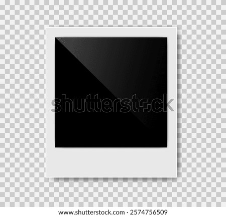 Vector Photo frame mockup design , Vector Illustration 