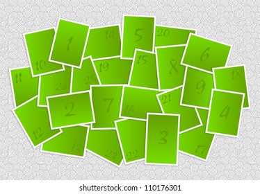 Vector Photo frame set background