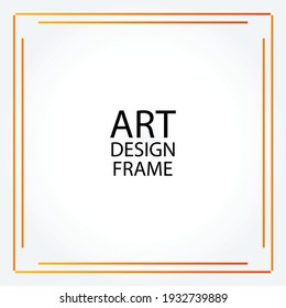 Vector photo frame template illustration background