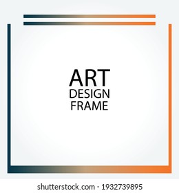 Vector photo frame template illustration background