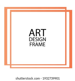 Vector photo frame template illustration background
