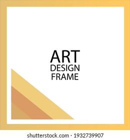 Vector photo frame template illustration background