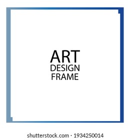 Vector photo frame template illustration background