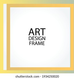 Vector photo frame template illustration background