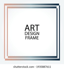 Vector photo frame template illustration background