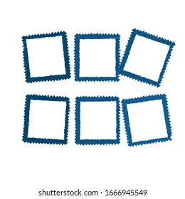 Vector photo frames template background