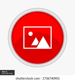 Vector photo gallery illustration - camera picture sign - photography album symbol.