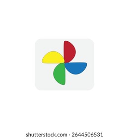 ícone de foto de vetor ilustração de um visualizador de fotos e aplicativo editor incluído no sistema operacional windows
