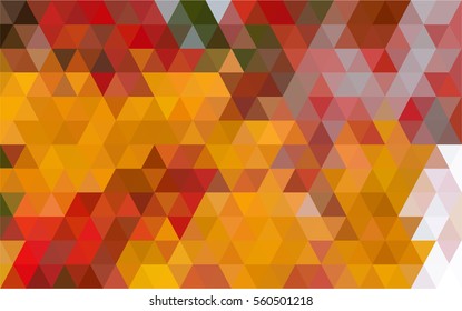 Vector photo of multi orange tone colour in repeated triangle shape abstract.