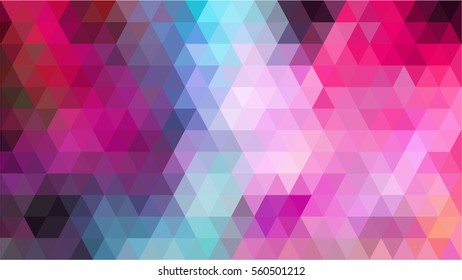 Vector photo of multi pink tone colour in repeated triangle shape abstract.