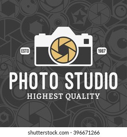 Vector photo studio logo