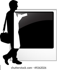 the vector Photographer's silhouette