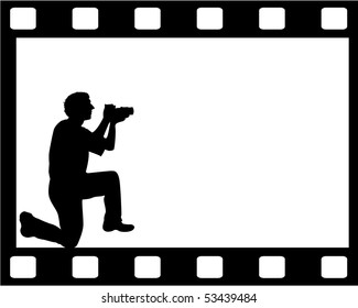 the vector Photographer's silhouette
