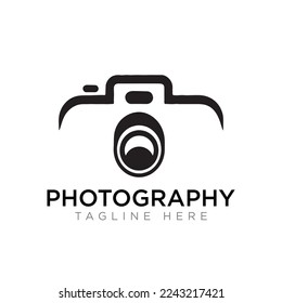 diseño de icono de logotipo de cámara de fotografía vectorial