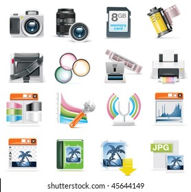 Vector photography icon set