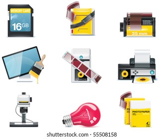 Vector photography icons. Part 2