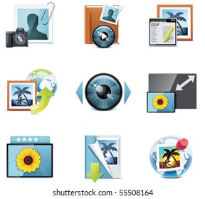 Vector photography icons. Part 4