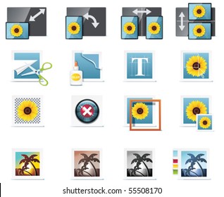 Vector photography icons. Part 6