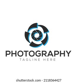 Vector Photography Logo Design. Abstract Camera Icon Design.