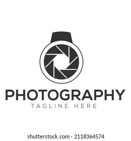 Vector Photography Logo Design. Abstract Camera Icon Design.