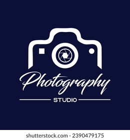 Vector photography logo design creative camara logo and studio.