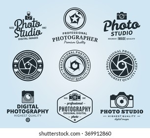 Vector photography logo templates